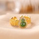 925 Silver Hetian Jade Gourd Luck Bracelet Set 925 Silver Hetian Jade Gourd Luck Bracelet Set