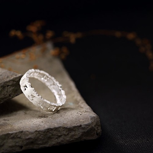 Tibetan Om Mani Padme Hum Peace Hollow Ring Tibetan Om Mani Padme Hum Peace Hollow Ring