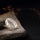 Tibetan Om Mani Padme Hum Peace Hollow Ring Tibetan Om Mani Padme Hum Peace Hollow Ring