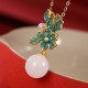 White Jade Pearl Flower Blessing Set White Jade Pearl Flower Blessing Set