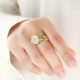 925 Silver Plated Copper White Jade Luck Ring 925 Silver Plated Copper White Jade Luck Ring