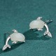 925 Silver Dolphin Hetian Jade Luck Set 925 Silver Dolphin Hetian Jade Luck Set
