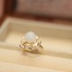 925 Silver Plated Gold Hetian White Jade Necklace Set 925 Silver Plated Gold Hetian White Jade Necklace Set
