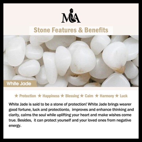 White Jade Pearl Flower Blessing Set White Jade Pearl Flower Blessing Set