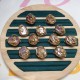 Pearl Copper Gold Flower Wealth Ring