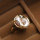 Pearl Copper Gold Flower Wealth Ring