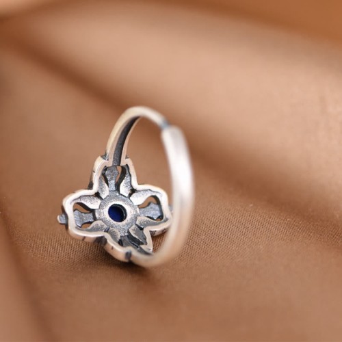 Tibetan Lazurite Positive Adjustable Ring