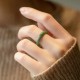 Natural Jade Prosperity Ring