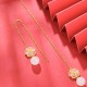 925 Silver Hetian Jade Cherry Blossom Luck Set 925 Silver Hetian Jade Cherry Blossom Luck Set