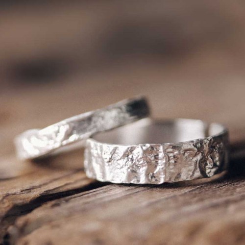 925 Silver Simple Blessing Couple Ring