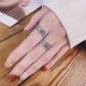 925 Silver Red Agate Auspicious Clouds Ring 925 Silver Red Agate Auspicious Clouds Ring