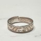 Buddha Stone 999 Silver Heart Sutra Ring