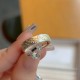 Buddha Stone 999 Silver Heart Sutra Ring