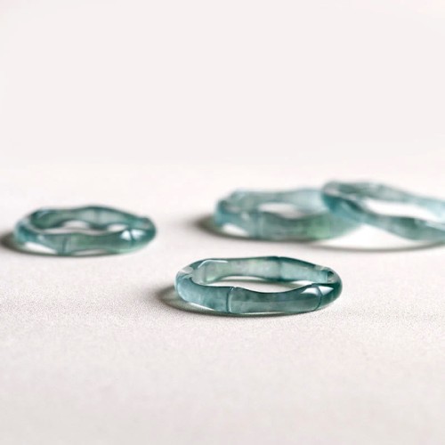 Natural Jade Bamboo Prosperity Ring Natural Jade Bamboo Prosperity Ring