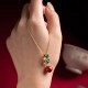 925 Silver Plated Cinnabar Pearl Flower Blessing Set 925 Silver Plated Cinnabar Pearl Flower Blessing Set