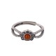 925 Sterling Silver Red Agate Logical Thinking Ring 925 Sterling Silver Red Agate Logical Thinking Ring