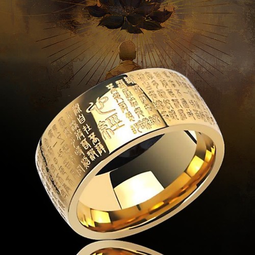 Feng Shui Ancient Heart Sutra Lucky Ring
