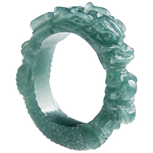 Natural Jade Dragon Success Ring Natural Jade Dragon Success Ring