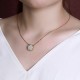 925 Silver Plated Hetian Jade Flower Luck Set 925 Silver Plated Hetian Jade Flower Luck Set
