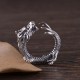925 Sterling Silver Dragon Luck Protection Ring 925 Sterling Silver Dragon Luck Protection Ring