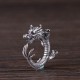 925 Sterling Silver Dragon Luck Protection Ring 925 Sterling Silver Dragon Luck Protection Ring