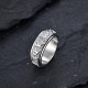 Six True Words Titanium Steel Balance Ring