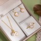 Ginkgo Stone Copper Blessing Jewelry Set Ginkgo Stone Copper Blessing Jewelry Set