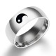 Yin Yang Balance Titanium Steel Couple Ring Yin Yang Balance Titanium Steel Couple Ring
