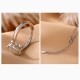925 Silver Plated Hetian Jade Flower Luck Set 925 Silver Plated Hetian Jade Flower Luck Set