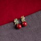 925 Silver Plated Cinnabar Pearl Flower Blessing Set 925 Silver Plated Cinnabar Pearl Flower Blessing Set