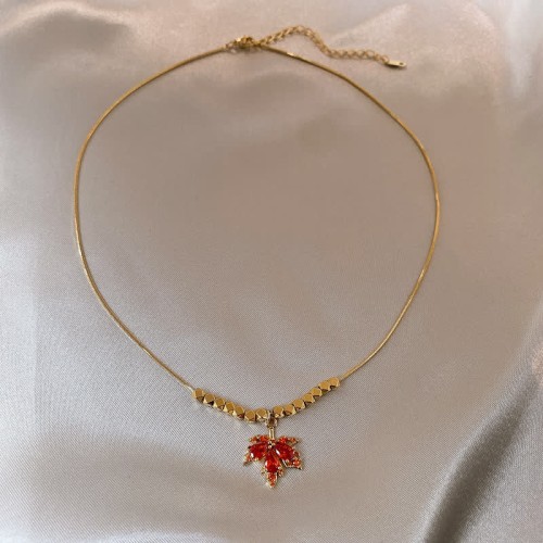Maple Leaf Zircon Luck Set Maple Leaf Zircon Luck Set