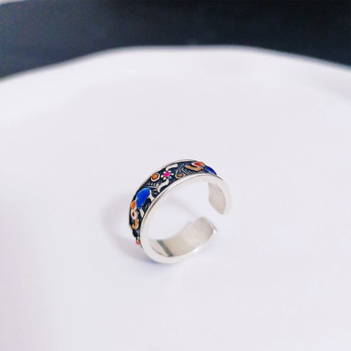 Colorful Elephant Strength Adjustable Ring Colorful Elephant Strength Adjustable Ring