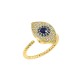 925 Silver Evil Eye Protection Rotatable Ring 925 Silver Evil Eye Protection Rotatable Ring