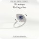 925 Silver Evil Eye Protection Rotatable Ring 925 Silver Evil Eye Protection Rotatable Ring