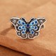 Blue Butterfly Love Ring