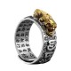Tibetan 990 Sterling Silver Om Mani Padme Hum PiXiu Vajra Ring Tibetan 990 Sterling Silver Om Mani Padme Hum PiXiu Vajra Ring