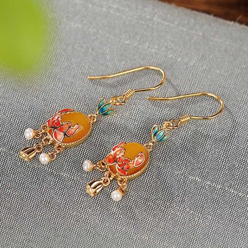 925 Silver Plated Amber Pearl Confidence Ring Set 925 Silver Plated Amber Pearl Confidence Ring Set