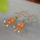 925 Silver Plated Amber Pearl Confidence Ring Set 925 Silver Plated Amber Pearl Confidence Ring Set