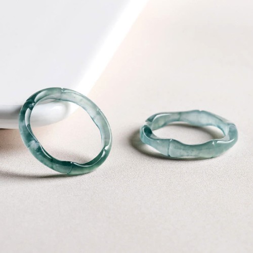 Natural Jade Bamboo Prosperity Ring Natural Jade Bamboo Prosperity Ring