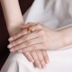 925 Silver Plated Amber Pearl Confidence Ring Set 925 Silver Plated Amber Pearl Confidence Ring Set