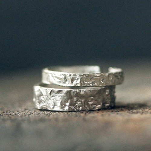 925 Silver Simple Blessing Couple Ring