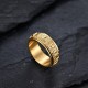 Six True Words Titanium Steel Balance Ring