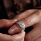 Handmade 999 Silver Yin Yang Bagua Harmony Ring Handmade 999 Silver Yin Yang Bagua Harmony Ring