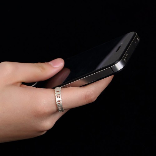 Tibetan Om Mani Padme Hum Peace Hollow Ring Tibetan Om Mani Padme Hum Peace Hollow Ring