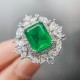 Emerald Crystal Confidence Ring Set Emerald Crystal Confidence Ring Set