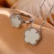 925 Silver Plated Hetian Jade Flower Luck Set 925 Silver Plated Hetian Jade Flower Luck Set