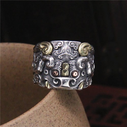 925 Silver Fengshui Kui Cattle Protection Ring 925 Silver Fengshui Kui Cattle Protection Ring