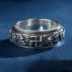 Six True Words Copper Healing Rotatable Ring
