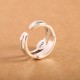 925 Silver Turquoise Six True Words Blessing Ring 925 Silver Turquoise Six True Words Blessing Ring