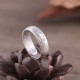999 Sterling Silver Lotus Elephant Blessing Ring